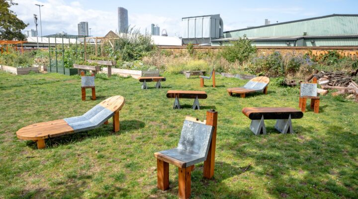Arredo urbano da materiali riciclati Recycled street furniture design