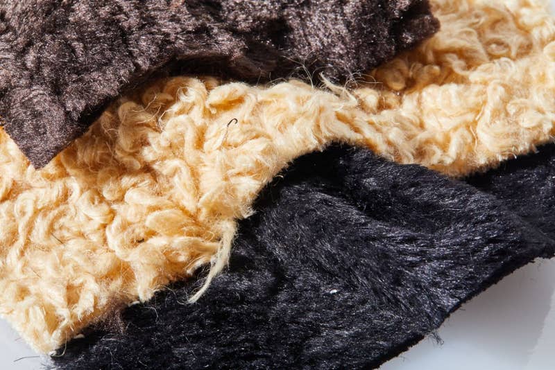 Plant-based eco-fur made from flax, nettle and hemp as a sustainable alternative to animal fur for fashion and design